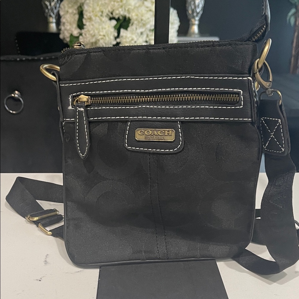 Coach Black Signature Crossbody Bag